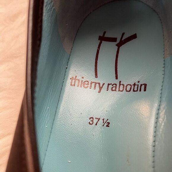 Thierry Rabotin Microfiber/Nappa Trim Flats Brown 7 - Picture 6 of 10